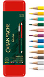 Набор Caran d'Ache Prismalo Bicolor Wonder Forest (12 акварельных карандашей + кисточка + бокс)