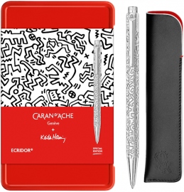 Купить Набор Caran d'Ache Ecridor Keith Haring (шариковая ручка + кожаный чехол + бокс) в интернет магазине в Киеве: цены, доставка - интернет магазин Д.Магазин
