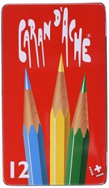 Купить Набор акварельных карандашей Caran d'Ache Red Line (12 цветов) в интернет магазине в Киеве: цены, доставка - интернет магазин Д.Магазин