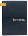 Большой ежедневник Ciak Emotions "Dream" на 2020 год (15 х 21 см, серый)
