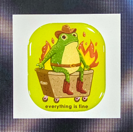 Купить Стікер Cobart «Everything is fine» (об'ємний) в интернет магазине в Киеве: цены, доставка - интернет магазин Д.Магазин