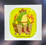 Стікер Cobart «Everything is fine» (об'ємний)