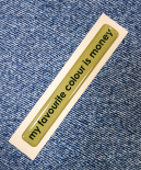 Стікер Cobart «My favourite colour is money» (об'ємний)