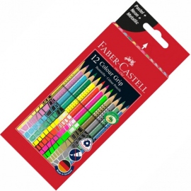 Купить Набор карандашей для темной бумаги Faber-Castell Colour Grip (12 цветов) в интернет магазине в Киеве: цены, доставка - интернет магазин Д.Магазин