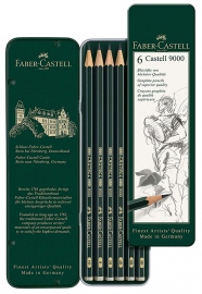 Купить Набор графитовых карандашей Faber-Castell 9000 Design Set HB/8B (6 штук) в интернет магазине в Киеве: цены, доставка - интернет магазин Д.Магазин