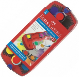 Купить Акварельные краски Faber-Castell Connector (24 цвета) в интернет магазине в Киеве: цены, доставка - интернет магазин Д.Магазин