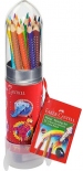 Акварельні олівці Faber-Castell Colour Grip Ракета 15 кольорів + точилка