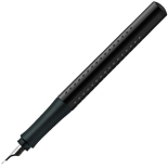 Чорнильна ручка Faber-Castell Grip 2010 Black (перо F, чорна)