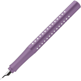 Купить Перьевая ручка Faber-Castell Grip Sparkle Violet (перо M, фиолетовая) в интернет магазине в Киеве: цены, доставка - интернет магазин Д.Магазин