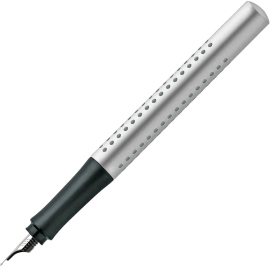 Купить Перьевая ручка Faber-Castell Grip 2011 Silver (перо F, серебряная) в интернет магазине в Киеве: цены, доставка - интернет магазин Д.Магазин