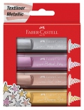 Набор маркеров Faber-Castell Metallic Textliner  (4 цвета)