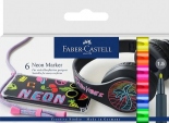 Набор маркеров Faber-Castell Neon Marker (1,5 мм, 6 цветов)