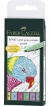 Набор брашпенов Faber-Castell 6 PITT artist pens Пастельные цвета (6 цветов)