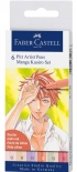 Набор брашпенов Faber-Castell 6 PITT Manga Kaoiro Set (6 цветов)