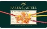 Кольорові олівці Faber-Castell Polychromos в металевій коробці (36 кольорів)