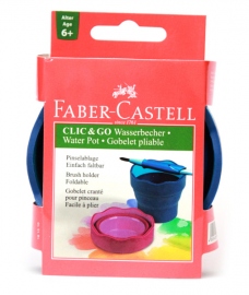 Купить Стаканчик для воды Faber-Castell Clic&Go (синий) в интернет магазине в Киеве: цены, доставка - интернет магазин Д.Магазин