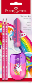 Купить Набор Faber-Castell Unicorn Pink (2 карандаша + точилка + ластик, розовый) в интернет магазине в Киеве: цены, доставка - интернет магазин Д.Магазин