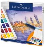 Набір акварельних фарб Faber-Castell Watercolors in Pans (48 кольорів + пензлик)