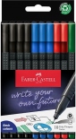 Набір лінерів Faber-Castell Grip Fine Pen Office (0,4 мм, 4 кольори, 10 штук)