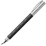 Чорнильна ручка Faber-Castell Ambition Rhombus Black (глянцева чорна, перо F)