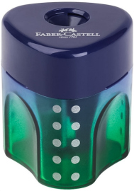 Купить Точилка с контейнером Faber-Castell Grip Mini Flow Edition Buzzing Blue (мятно-синяя) в интернет магазине в Киеве: цены, доставка - интернет магазин Д.Магазин