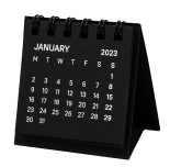 Настільний міні календарик Fenimore на 2023 рік (чорний, 6 х 6 см)