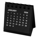 Настільний міні календарик Fenimore на 2024 рік (чорний, 6 х 6 см)