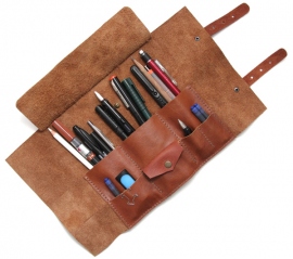 Купить Пенал-скрутка для каллиграфии Fenimore (коричневый / коричневые ремни) в интернет магазине в Киеве: цены, доставка - интернет магазин Д.Магазин