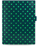 Органайзер Filofax Domino Patent А5 (тёмно-зелёный в горошек) 