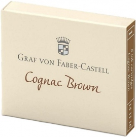 Купить Набор картриджей для перьевых ручек Graf von Faber-Castell Cognac Brown (6 штук, коричневый) в интернет магазине в Киеве: цены, доставка - интернет магазин Д.Магазин