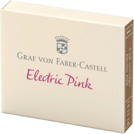 Купить Набор картриджей для перьевых ручек Graf von Faber-Castell Electric Pink (6 штук, розовый) в интернет магазине в Киеве: цены, доставка - интернет магазин Д.Магазин