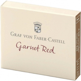 Купить Набор картриджей для перьевых ручек Graf von Faber-Castell Garnet Red (6 штук, гранатовый) в интернет магазине в Киеве: цены, доставка - интернет магазин Д.Магазин