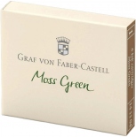 Набір картриджів для чорнильних ручок Graf von Faber-Castell Moss Green (6 штук, моховий зелений)