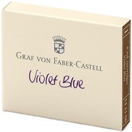 Купить Набор картриджей для перьевых ручек Graf von Faber-Castell Violet Blue (6 штук, фиолетово-синий) в интернет магазине в Киеве: цены, доставка - интернет магазин Д.Магазин