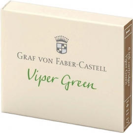 Купить Набор картриджей для перьевых ручек Graf von Faber-Castell Viper Green (6 штук, яркий зеленый) в интернет магазине в Киеве: цены, доставка - интернет магазин Д.Магазин