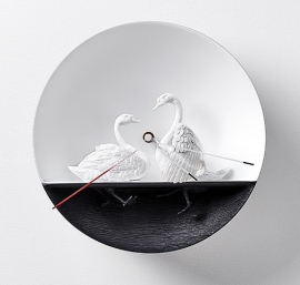 Купить Настенные часы Haoshi Design Waterbird X CLOCK Swan v.2 (Лебеди) в интернет магазине в Киеве: цены, доставка - интернет магазин Д.Магазин