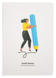 Купить Скетчбук Hiver Books Girl A5 в интернет магазине в Киеве: цены, доставка - интернет магазин Д.Магазин