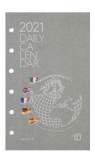 Вставка "Ежедневник на 2021 год" в органайзеры формата Pocket (белые листы)