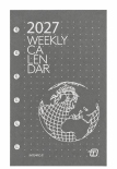 Вставка «Щотижневик на 2027 рік» в органайзери формату Pocket (InTempo, Filofax)