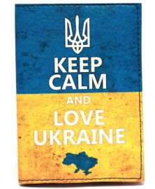 Купить Обложка для паспорта Just Cover "Keep Calm and Love Ukraine" в интернет магазине в Киеве: цены, доставка - интернет магазин Д.Магазин