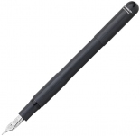 Чорнильна ручка Kaweco Supra Black (алюмінієва, перо F, чорна)