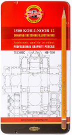 Купити Набір графітових олівців KOH-I-NOOR Hard HB — 10H в інтернет магазині в Києві: ціни, доставка - інтернет магазин Д.Магазин