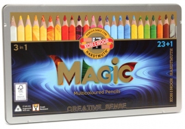 Купить Набор разноцветных карандашей KOH-I-NOOR Magic (24 карандаша) в интернет магазине в Киеве: цены, доставка - интернет магазин Д.Магазин