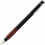 Чорнильна ручка Lamy Accent Brilliant BY (чорний глянець, перо EF, дерево бріара)