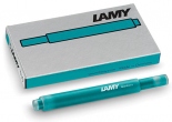 Набор чернильных картриджей Lamy T10 (бирюзовый, 5 штук)