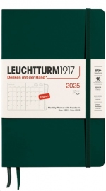 Купить Ежемесячник Leuchtturm1917 2025 на 16 месяцев (B6+, лесной зеленый, мягкая обложка) в интернет магазине в Киеве: цены, доставка - интернет магазин Д.Магазин