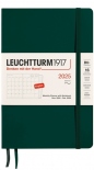 Щомісячник Leuchtturm1917 2025 на 16 місяців (B6+, лісовий зелений, м'яка обкладинка)