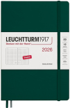 Щоденник Leuchtturm1917 на 2026 рік (А5, лісовий зелений, в крапку)