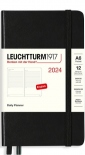 Щоденник Leuchtturm1917 на 2024 рік (А6, чорний)
