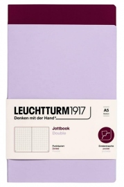 Купить Набор тетрадей Leuchtturm1917 Jottbook Double в точку (средний, сиреневый / винный) в интернет магазине в Киеве: цены, доставка - интернет магазин Д.Магазин